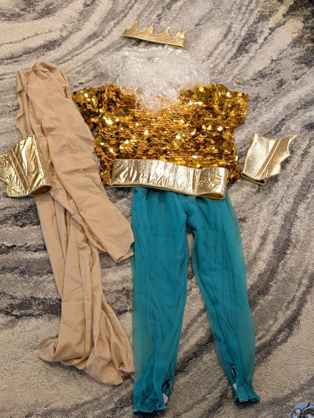 King Triton Halloween Costume Set Men's Small